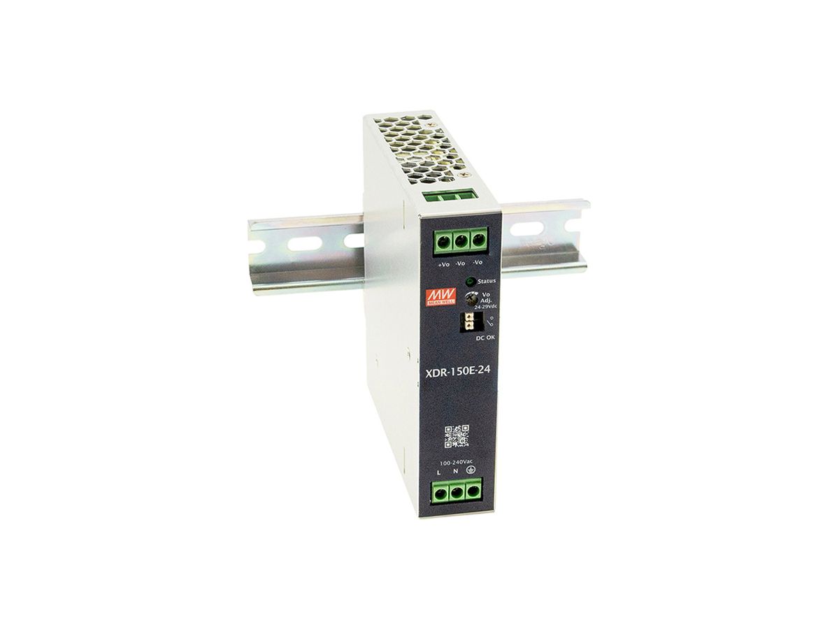 EB-Schaltnetzgerät MEAN WELL XDR 85…264VAC 24…29VDC 6.5A 156W