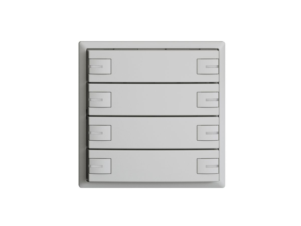 KNX-Taster RGB EDUE, 250mW, m.RGB-LED, 8×Taste, 1×Tastenb., hgu
