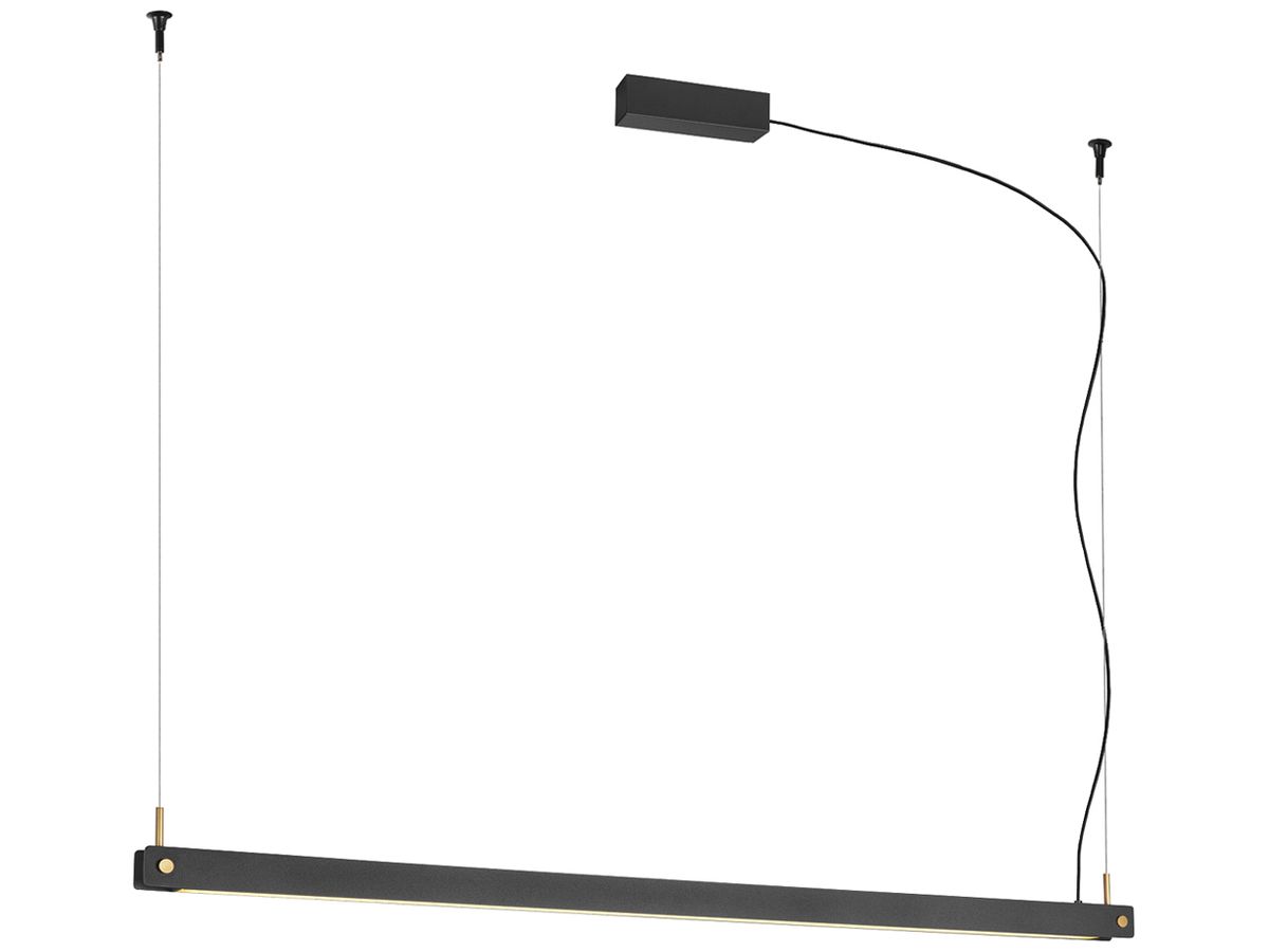 LED-Pendelleuchte SLV NOYA PHASE 32W 2025lm 2700/3000K 1200×42×40mm schwarz