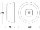 AP-Präsenzmelder Steinel IR Micro Office PIR 360° weiss