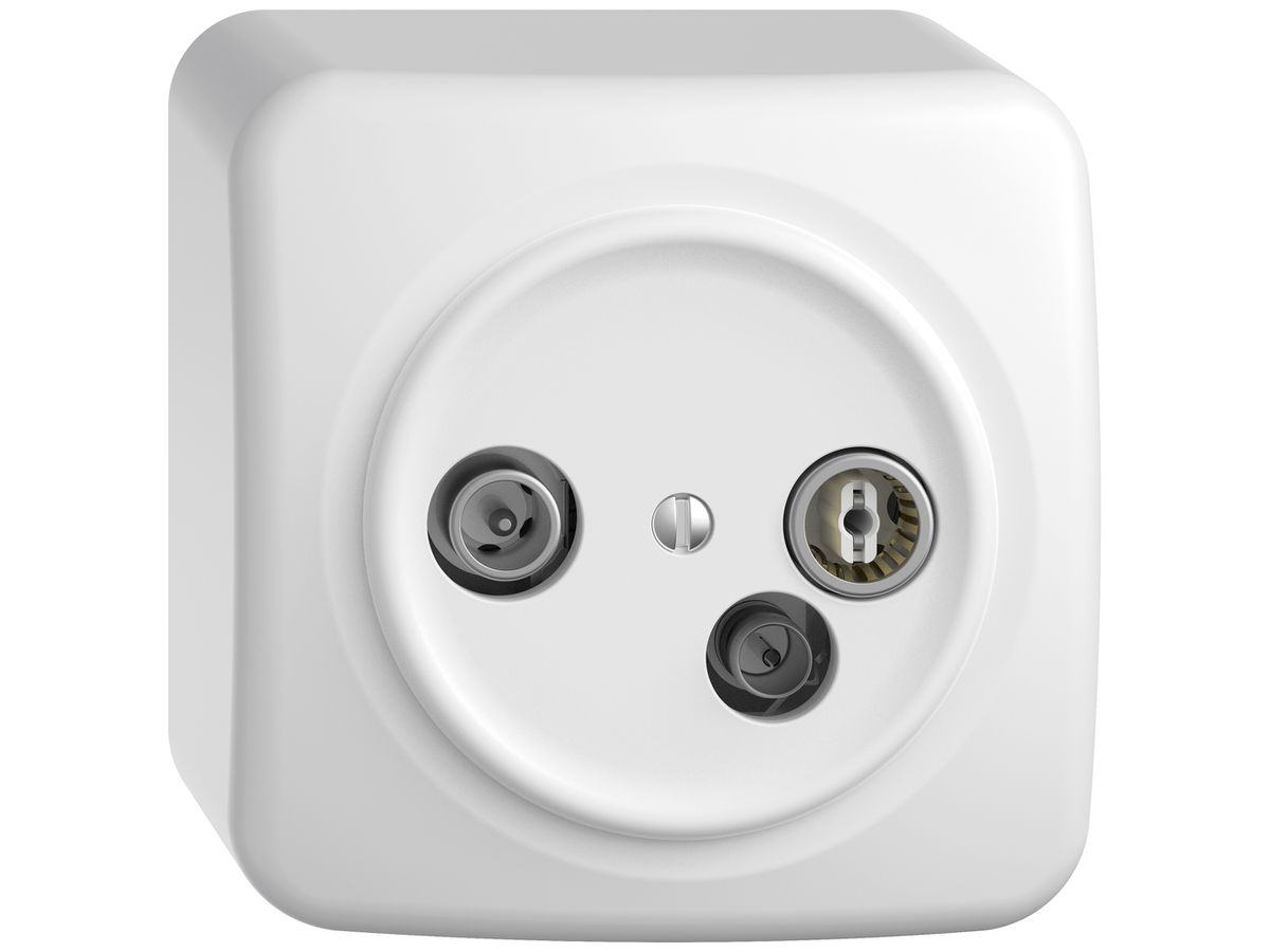 AP-Antennendose TV-R-Daten STANDARDdue SNAPFIX® 11dB ws