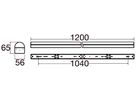 LED-Lichtleiste SLV BATTEN P 35W 5310lm 830/840/850 EM3h 1200mm weiss