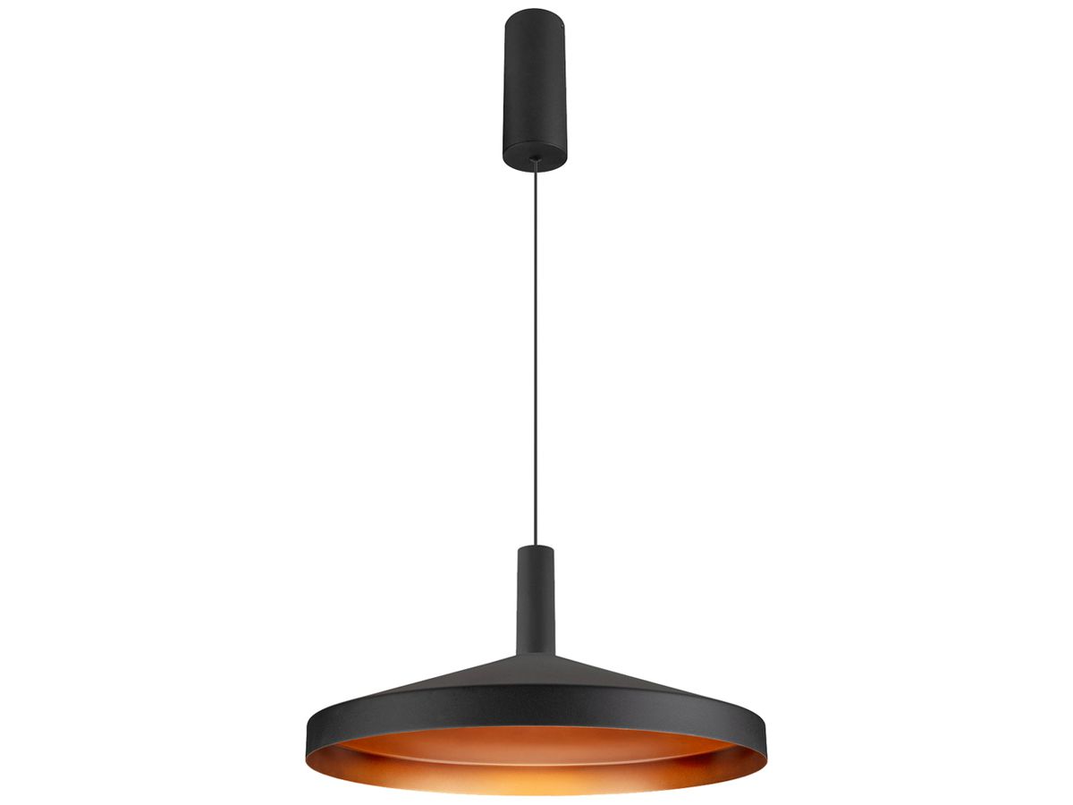 LED-Pendelleuchte SLV LALU TETRA 10W 700lm 2700…3000K DIM Ø360×190mm schwarz