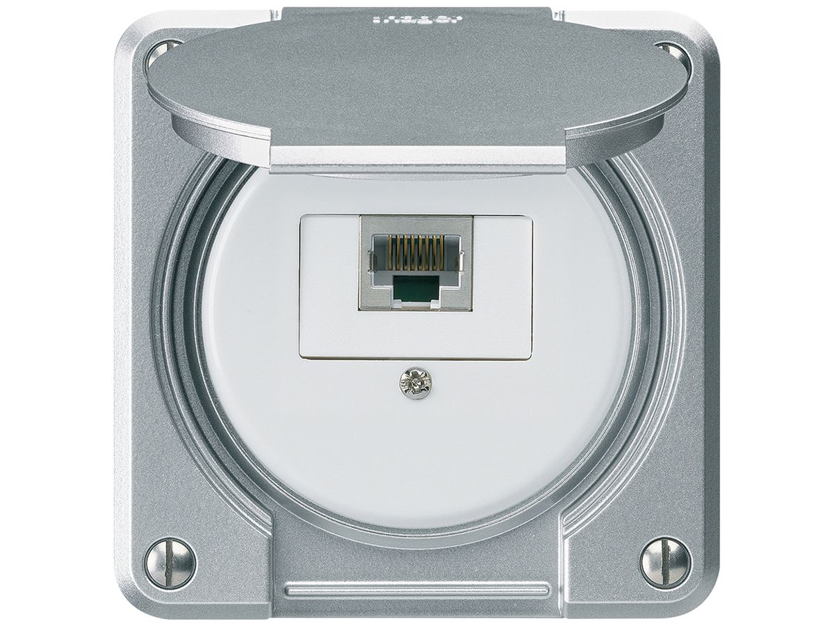 UP-Anschlussdose robusto IP55 aluminium 1×RJ45/s für Kombination