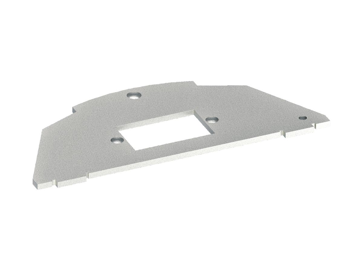 Montageplatte Hager Typ 030, 12.8×21mm einfach