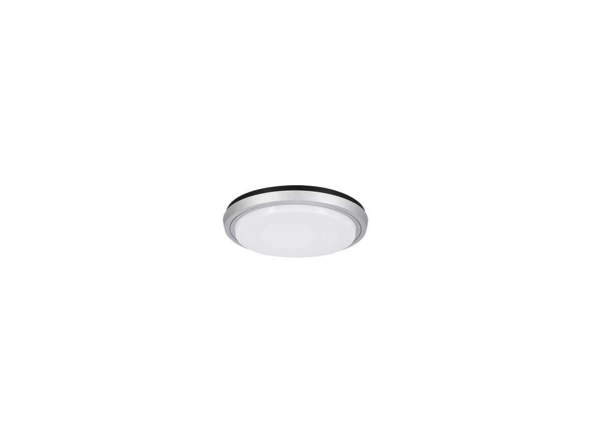 LED-Decken-/Wandleuchte CIRCLE STEP 29W, 3000K, 1800lm, IP44, silber