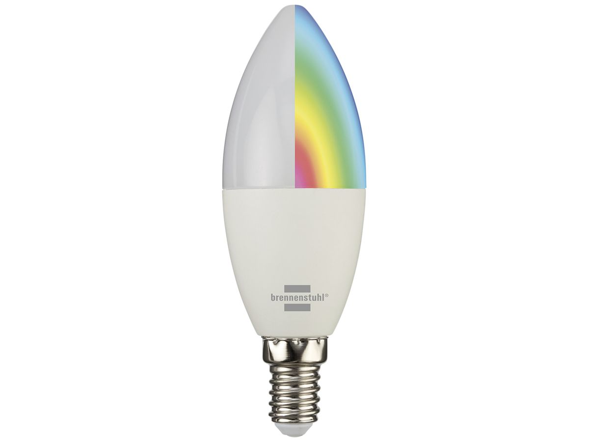 LED-Lampe Brennenstuhl Connect E14 5.5W 430lm 3000…6500K Ø35×110mm opal 360°
