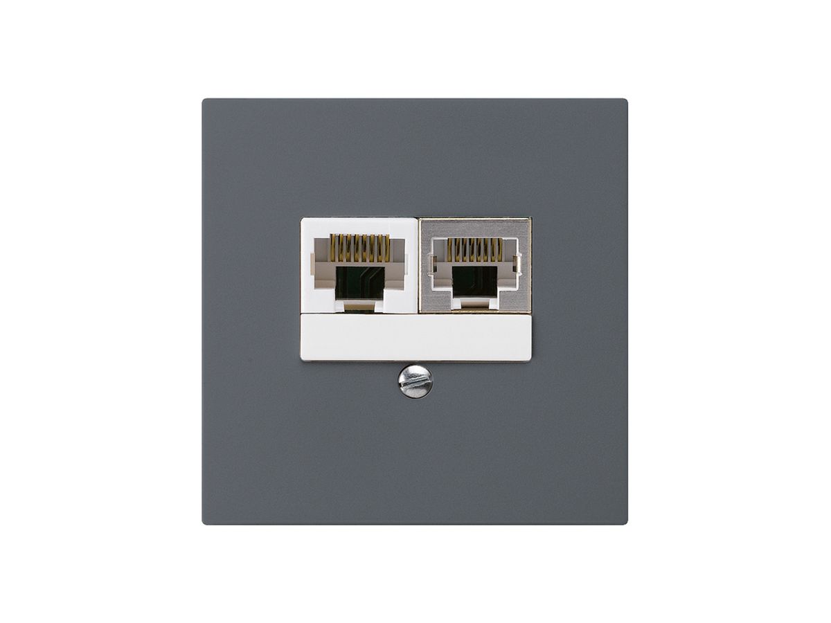 UP-Dose kallysto 2×RJ45s+u getrennt anthrazit