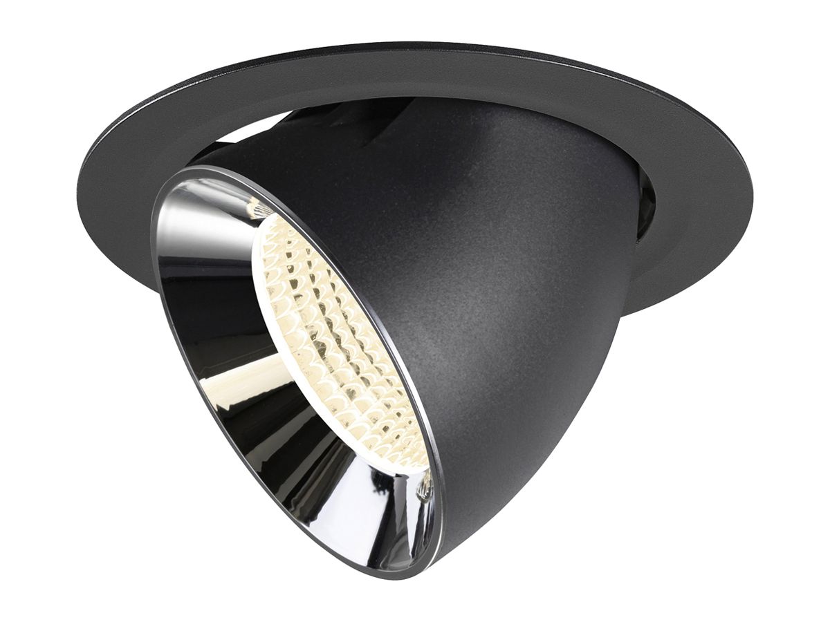 LED-Downlight SLV NUMINOS GIMBLE XL 24W 3800lm 4000K WB DALI Ø175 sz/cr