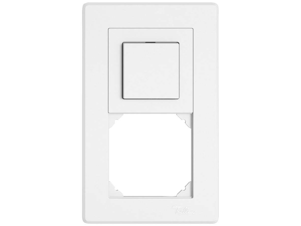 UP-Kombination EDIZIO.liv SNAPFIX® 2×1 156×96mm Wechsler 1L+leer weiss