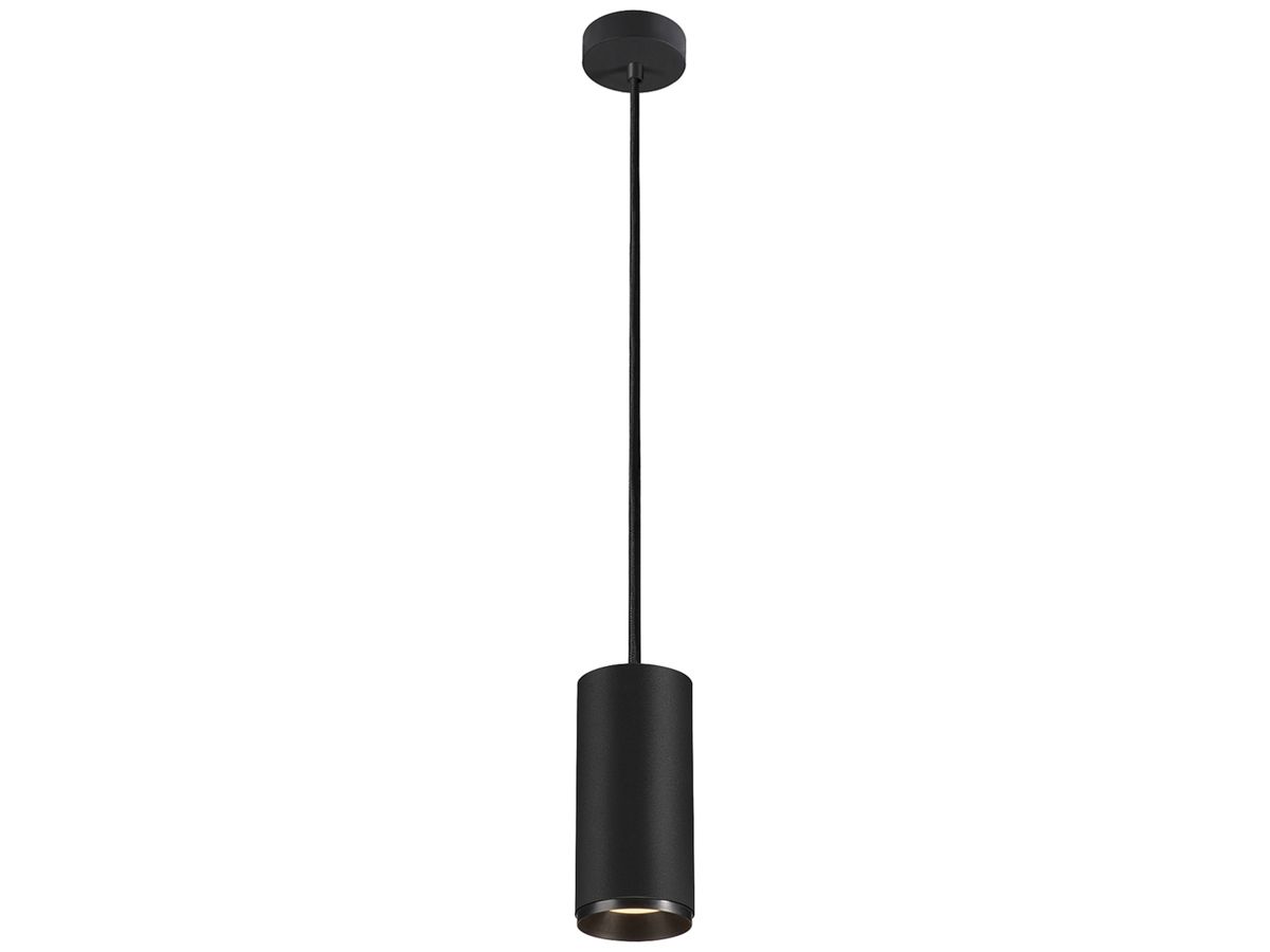 LED-Pendelleuchte SLV NUMINOS L DALI 28W 2340lm 3000K 36° Ø100×213mm schwarz