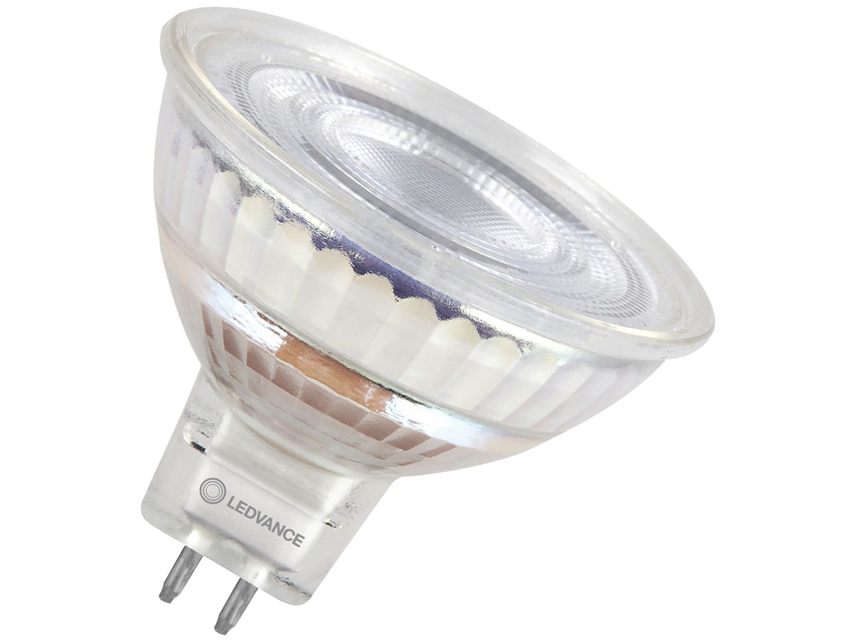 LED-Lampe LEDVANCE GU5.3 8W 621lm 2700K DIM Ø50×44mm MR16 klar 36°