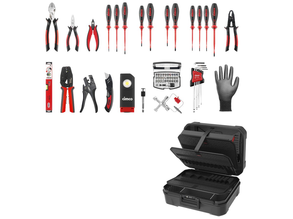 Werkzeugkoffer Cimco CimCase PRO Industry B1T2 33-tlg Koffer