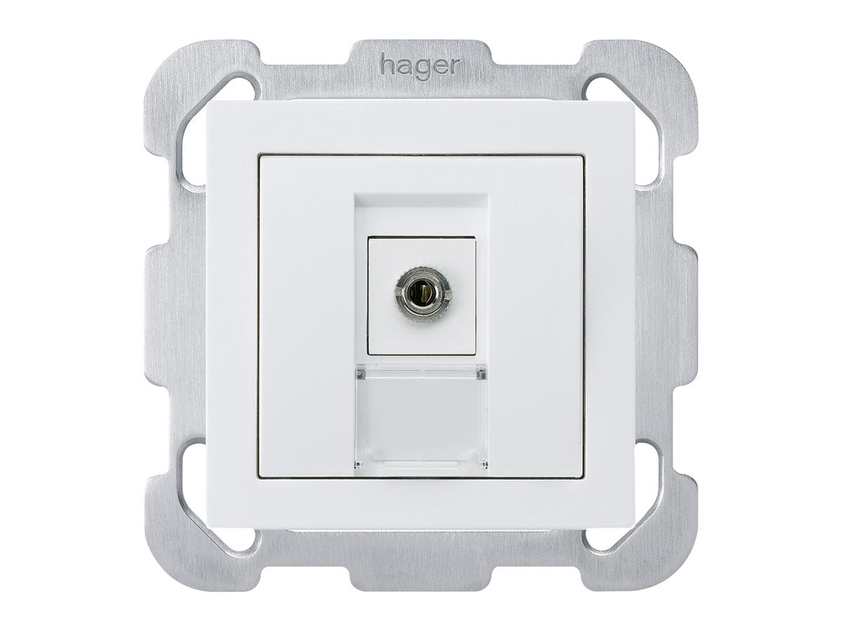 UP-Anschlussdose kallysto B Jack Connector 3.5mm weiss