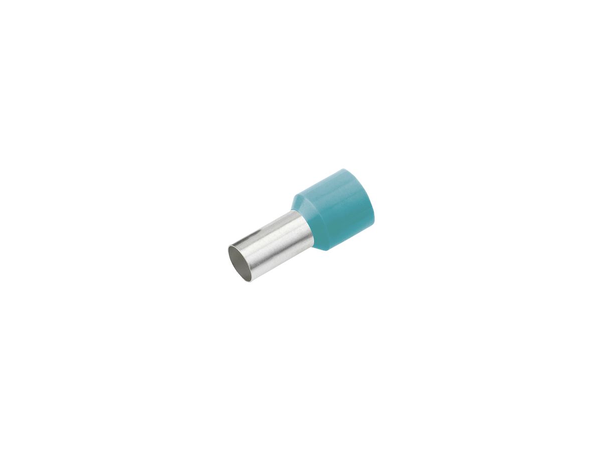 Aderendhülse Cimco 0.34mm² 8×12mm Kupfer PP türkis