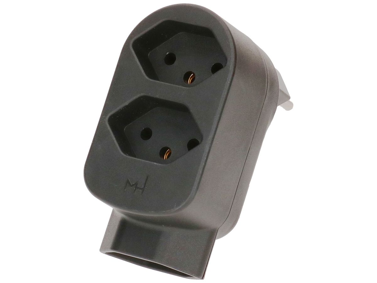Mehrfach-Stecker MAX HAURI ADAPT SPLIT 10A 3×T13 sz