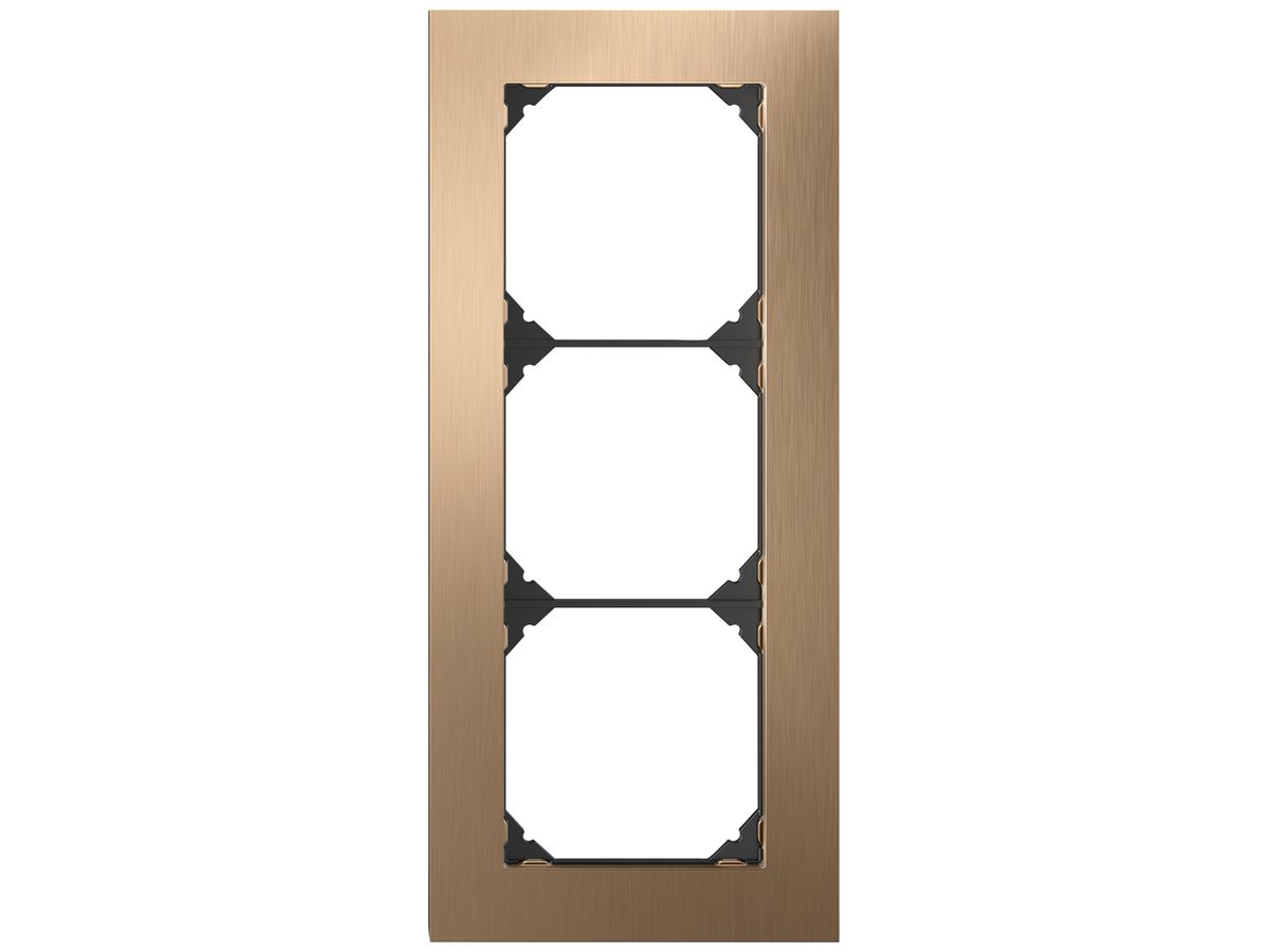 UP-Abdeckrahmen EDIZIO.liv prestige SNAPFIX® 3×1 214×94mm Me-champ