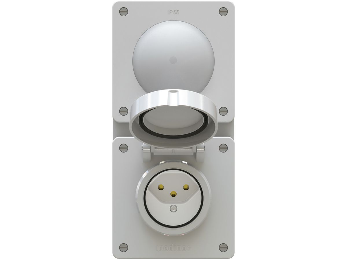 UP-Kombination modino exo Schema 3 beleuchtet+Typ 13 90×190mm grau