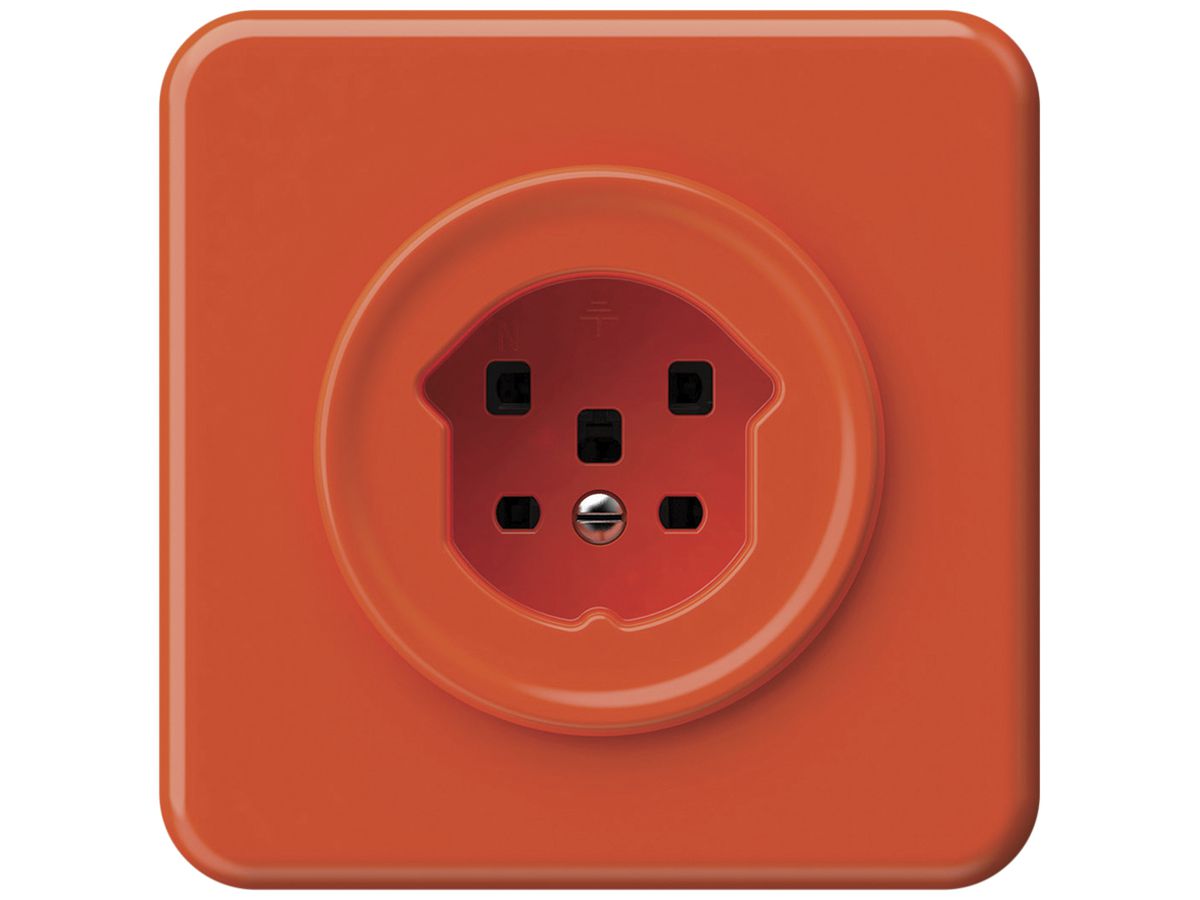 UP-Steckdose origin 1×Typ 25 16A 230V 92×92mm orange
