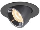 EB-LED-Downlight SLV NUMINOS GIMBLE XS, 7W 200mA 670lm 2700K 20° sz/chr