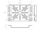 Montageplatte Bettermann 170×115mm rostfrei