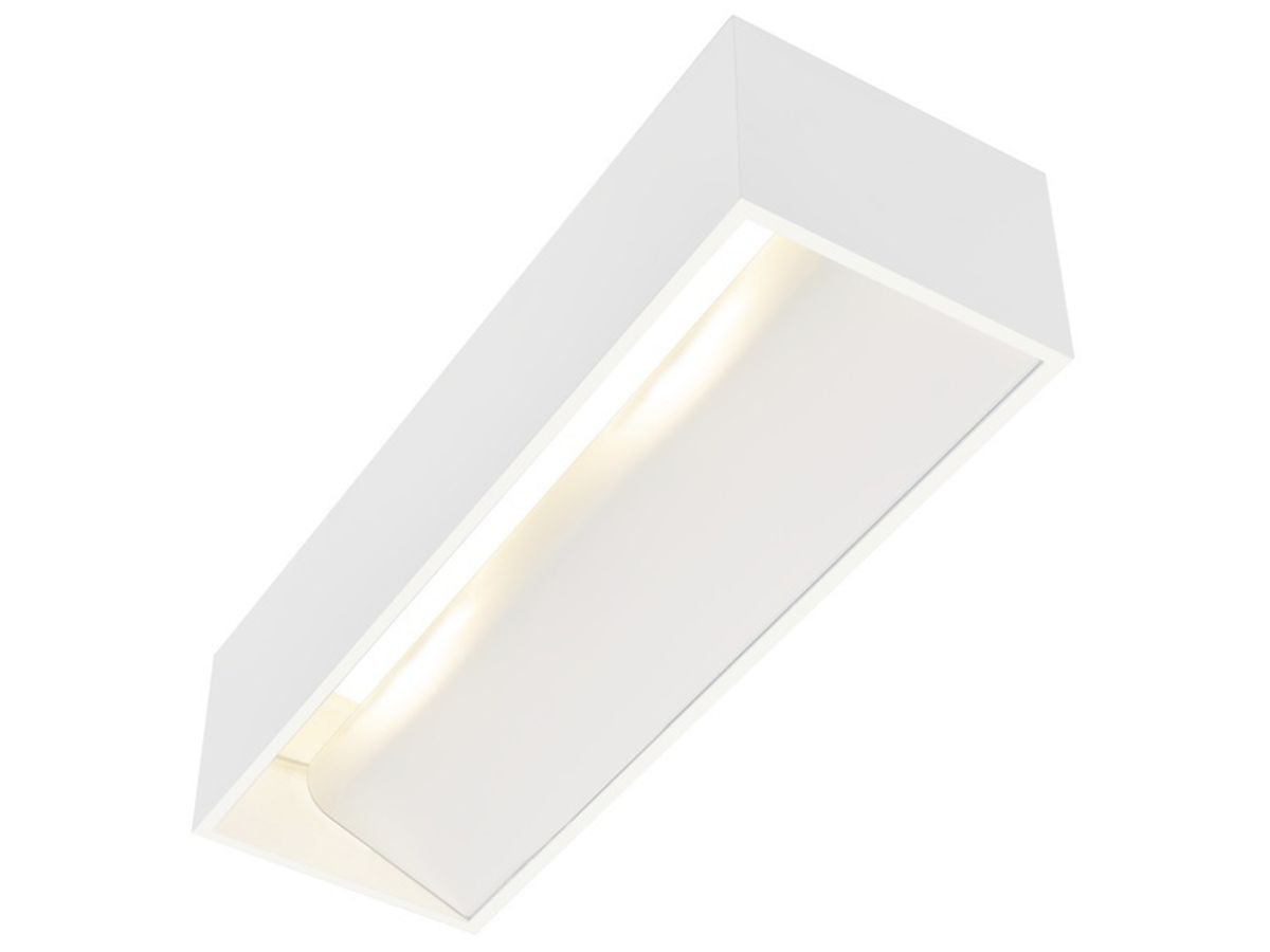 LED-Wandleuchte SLV LOGS IN L 19W 1500lm 2000…3000K 300×100×70mm weiss