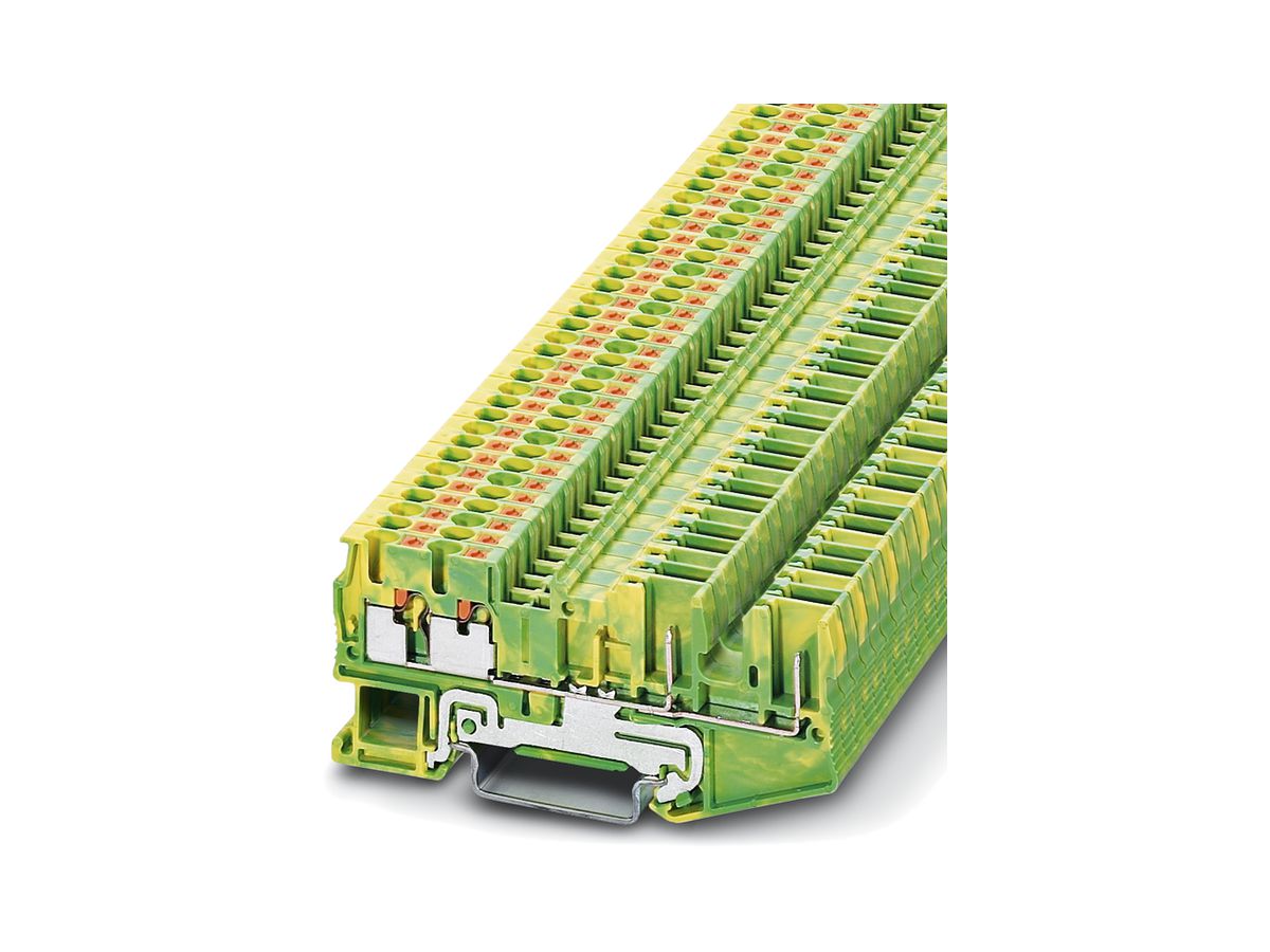 Schutzleiterklemme 0.14…4mm² grün/gelb PT 2.5-QUATTRO/2P-PE