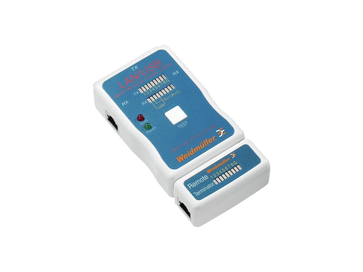 Durchgangstester Weidmüller LAN USB TESTER für Datenkabel