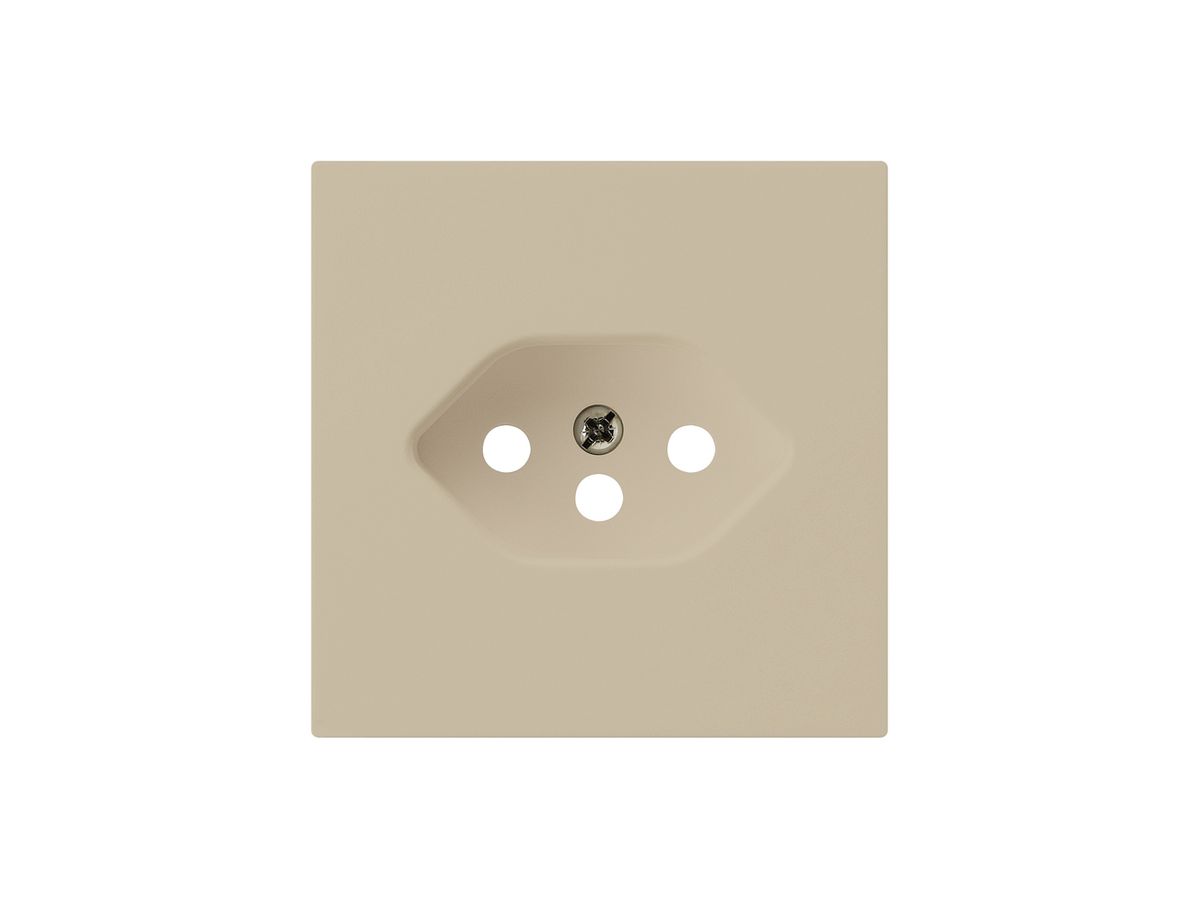 Frontplatte kallysto T13 beige 60×60mm mit Kinderschutz für Steckdose