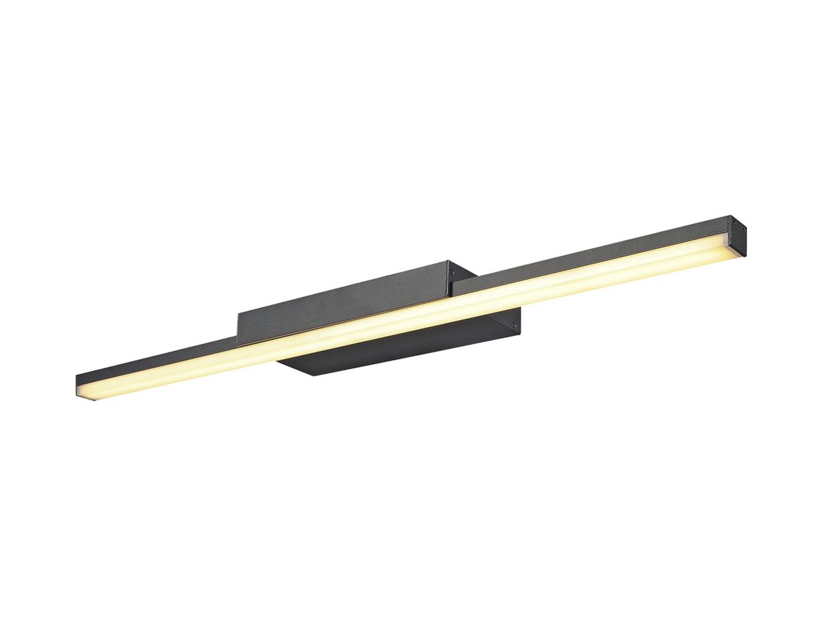 LED-Wandleuchte SLV GLENOS 60 12W 1170lm 3000/4000K 120° 615×80×39mm schwarz