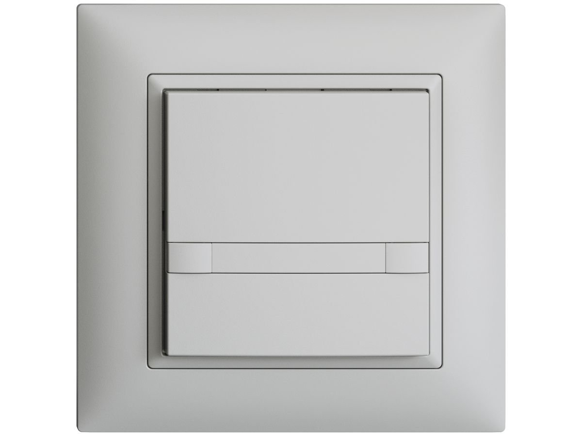 UP-Taster KNX 1-fach EDIZIOdue colore hellgrau RGB ohne LED mit Papiereinlage