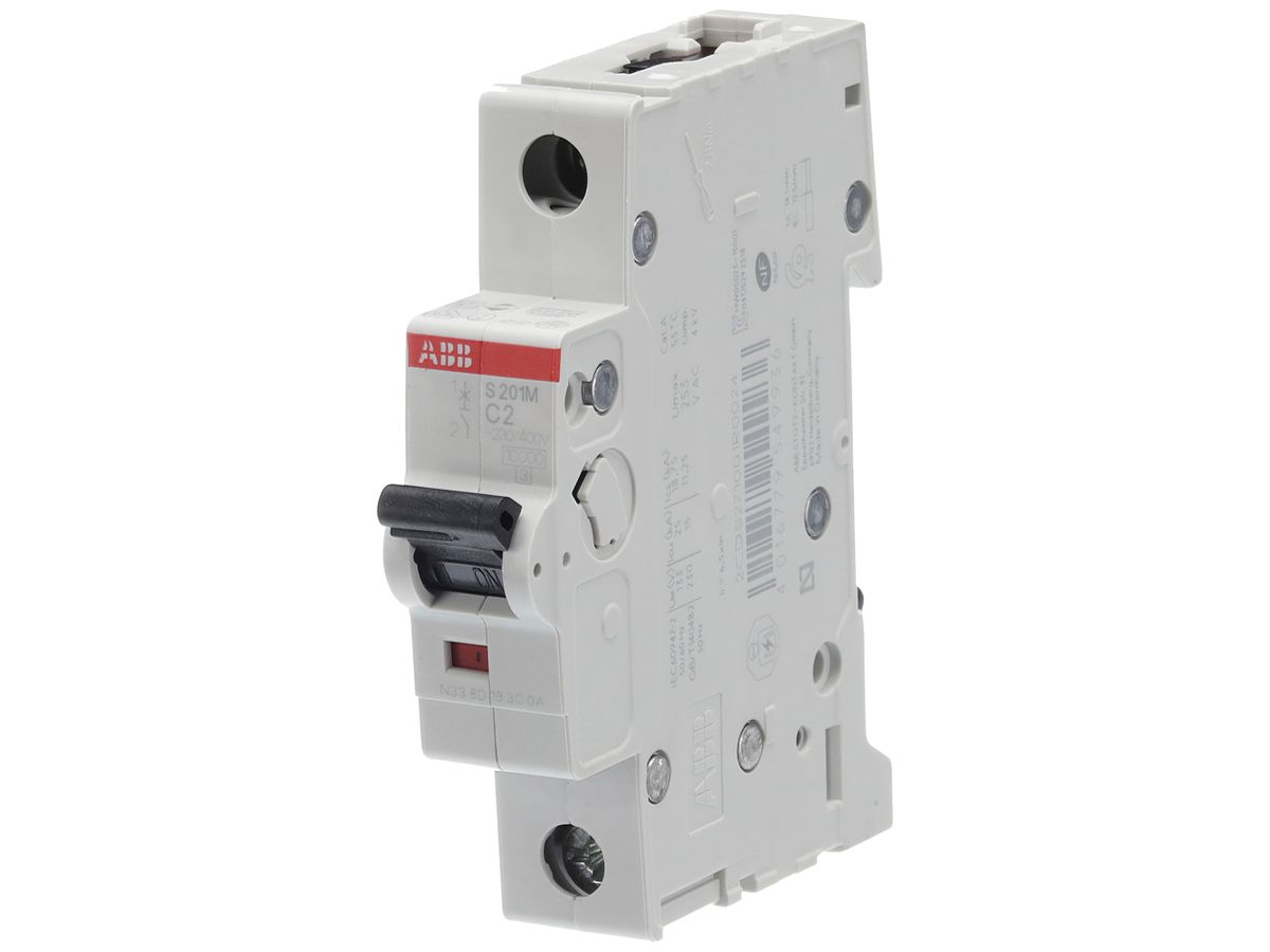 Leitungsschutzschalter ABB S201M-C2 2A C 10kA