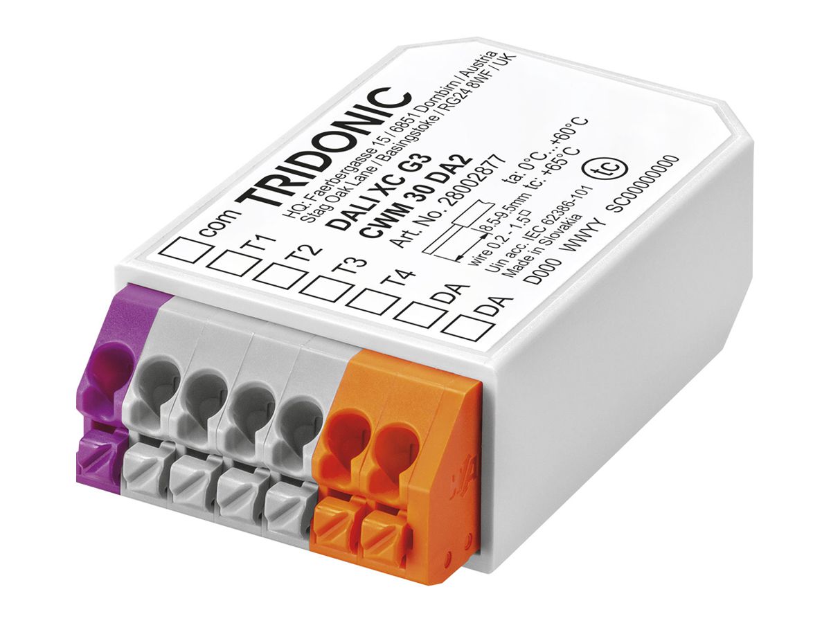 Tastermodul Tridonic DALI XC G3, 4 Eingänge, IP20