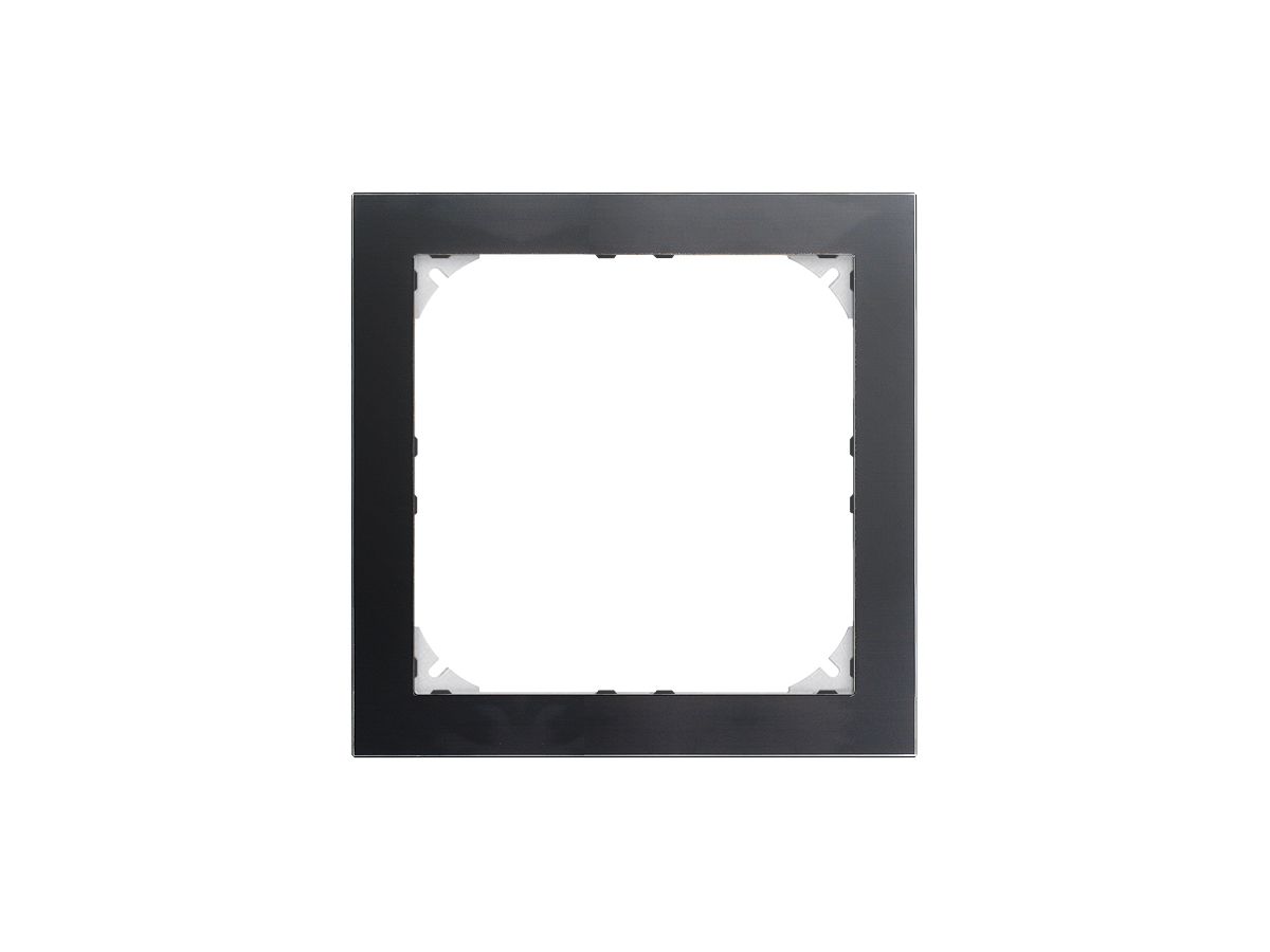 Abdeckrahmen EDIZIOdue prestige für Video-Freisprechstelle, Glas schwarz