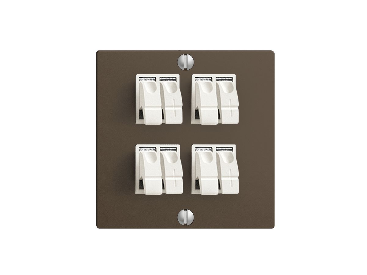 Audiodose EDIZIOdue F 4×coffee ITplus Klemmanschluss für 4 LS