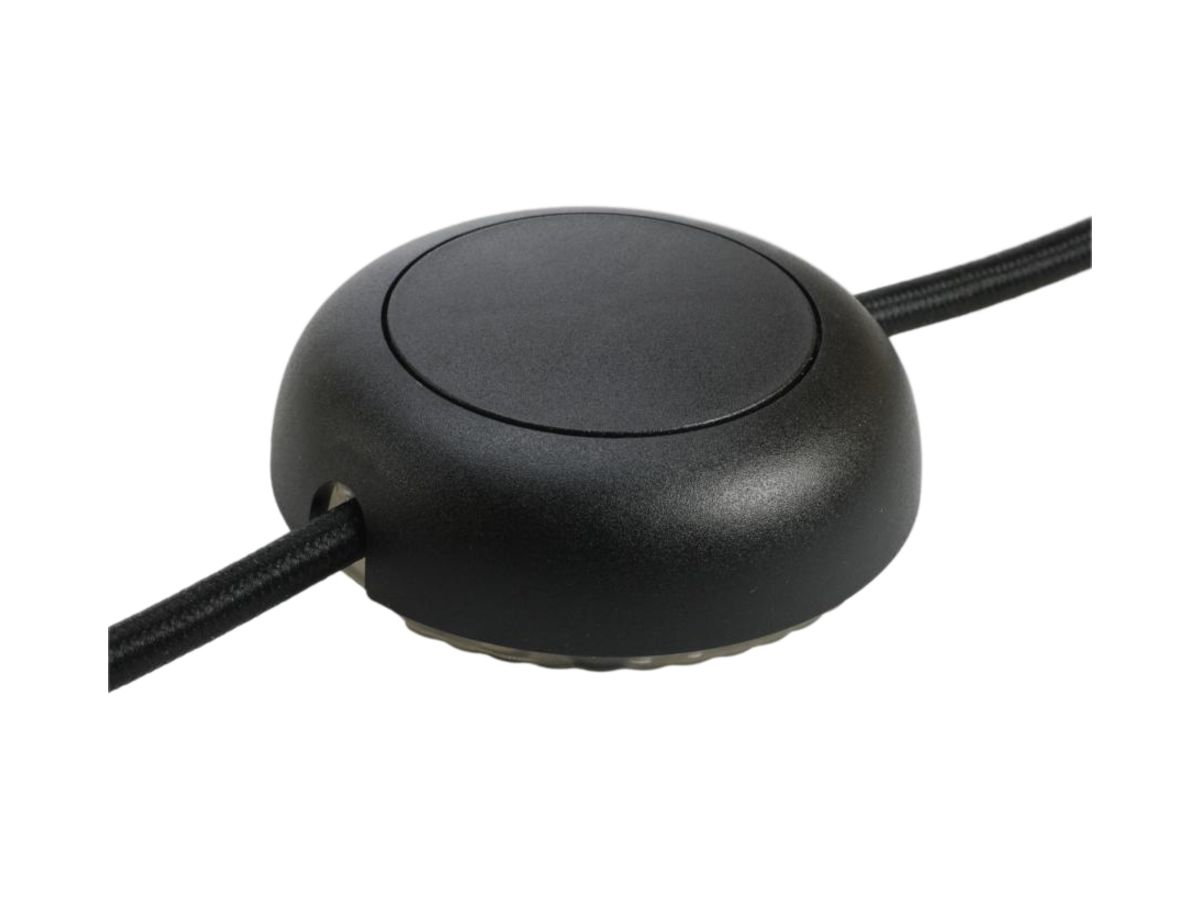 LED-Schnur-Tastdimmer ELBRO schwarz rund, 5…100W/VA Ø75 H=26mm