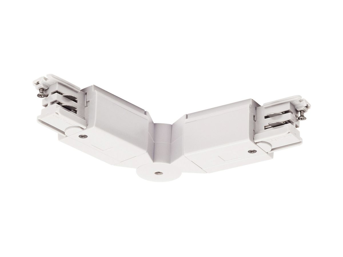 Flex-Verbinder SLV für AP-Stromschiene S-TRACK 3-phasig, weiss