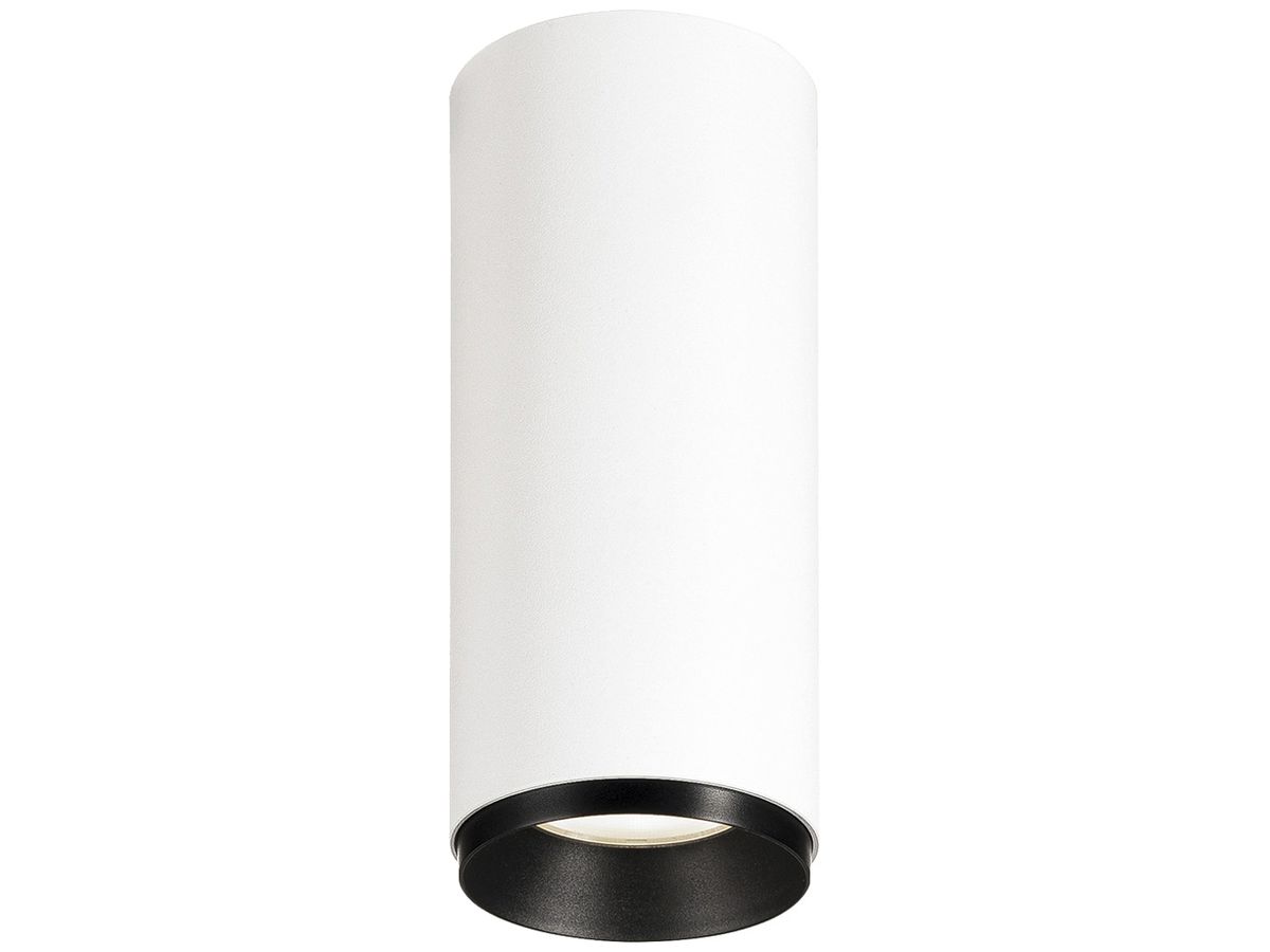 LED-Deckenleuchte SLV NUMINOS S PHASE 11W 1100lm 4000K 60° Ø65×162mm weiss
