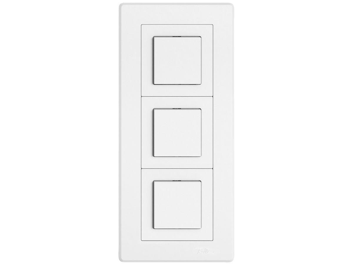 UP-Kombination EDIZIO.liv SNAPFIX® 3×1 216×96mm 3×Schema 3/1L weiss