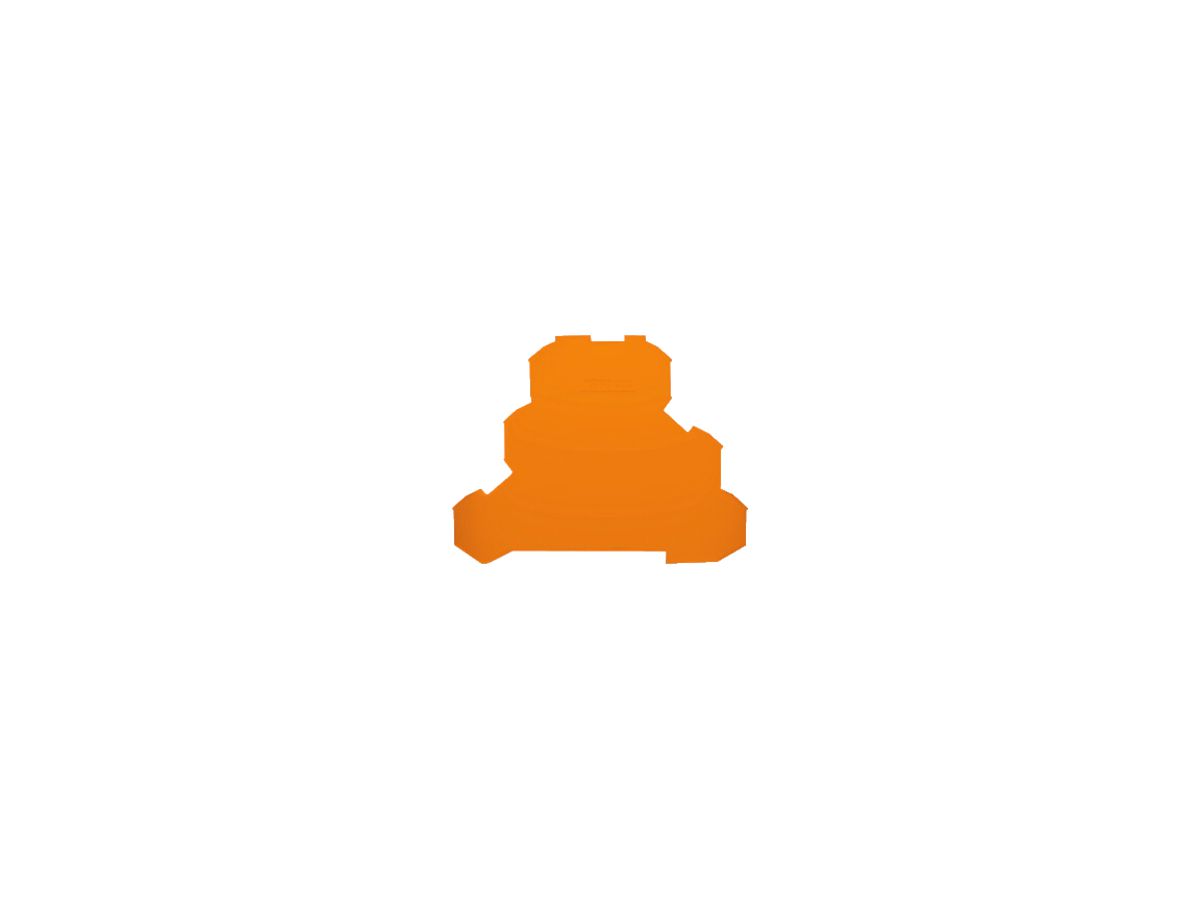Abschlusswand WAGO TOPJOB-S orange 3P zu Serie 2002