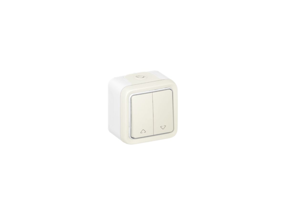 AP-Storenschalter PLEXO weiss 2×AV/1L