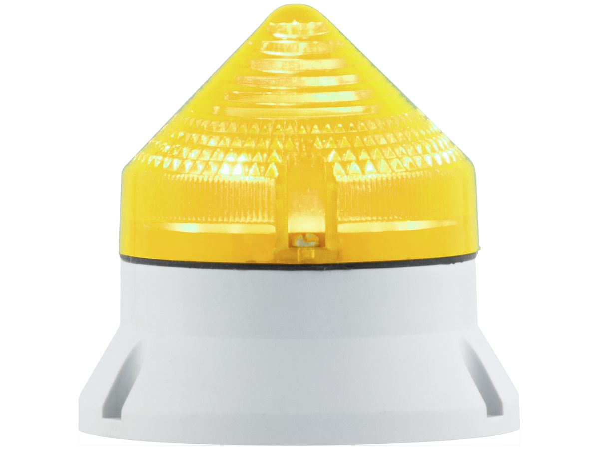 Blinkleuchte Hugentobler CTL600 gelb 90/240V AC, IP54, Ø73.5×74.5mm