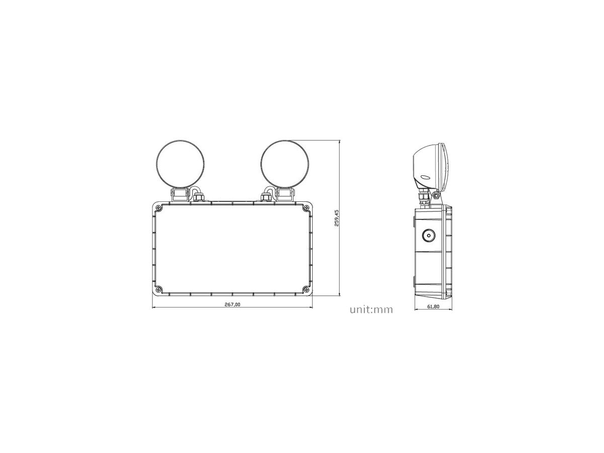 LED-Sicherheitsleuchte Sylvania LifeSafe TS IP65 7W 700lm 850 bat3hPt weiss
