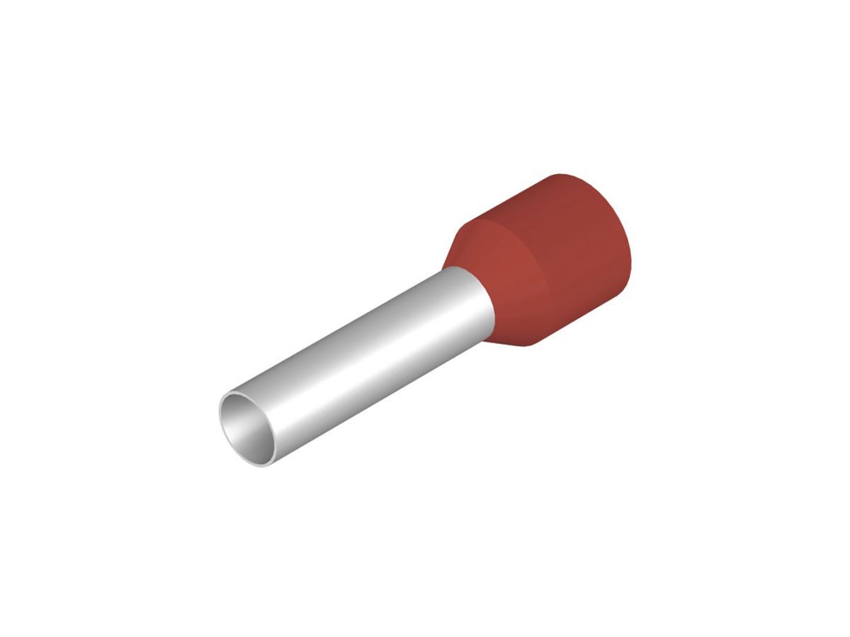 Aderendhülse Weidmüller H isoliert 10mm² 18mm rot DIN lose