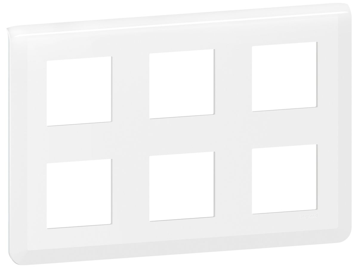 Abdeckrahmen MOS 6×2 Module horizontal weiss