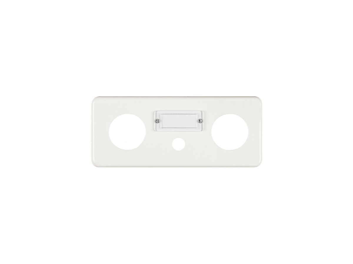 Abdeckplatte FH 3×1 43+15+43mm horiz. weiss