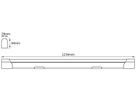 LED-Lichtleiste LDV LED VALUE BATTEN 20W 2000lm 4000K 1234mm silber
