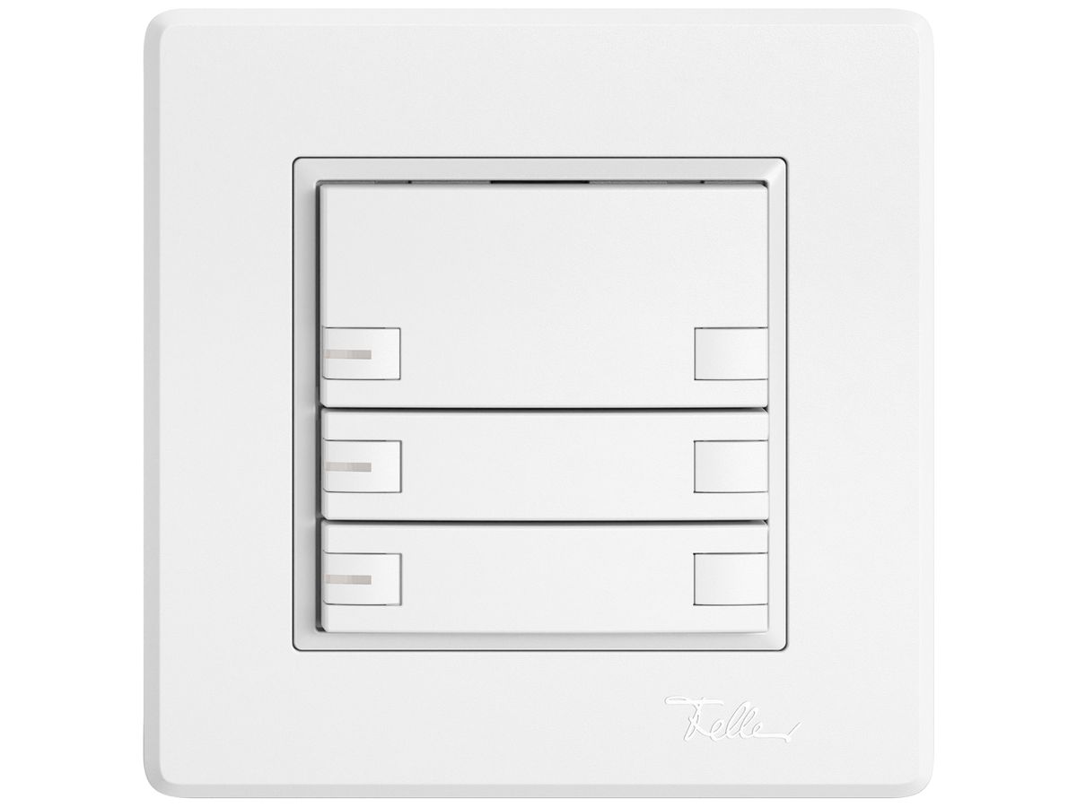 UP-KNX-Taster RGB EDIZIO.liv SNAPFIX® Temperaturfüh.RGB-LED 3×T 2-Tbed.ws
