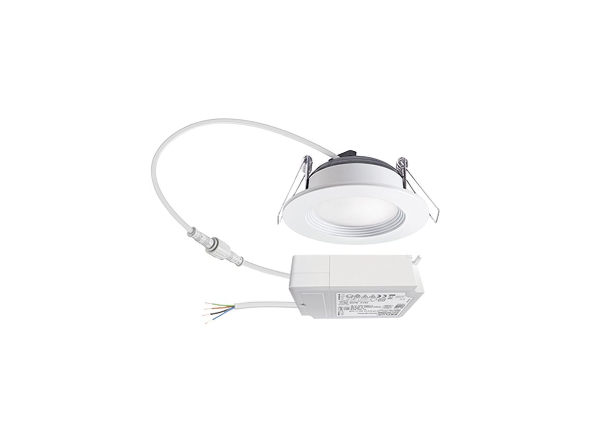 LED-Downlight ESYLUX ELSA-2 Ø98 DALI 5W 4000K, 500lm, weiss
