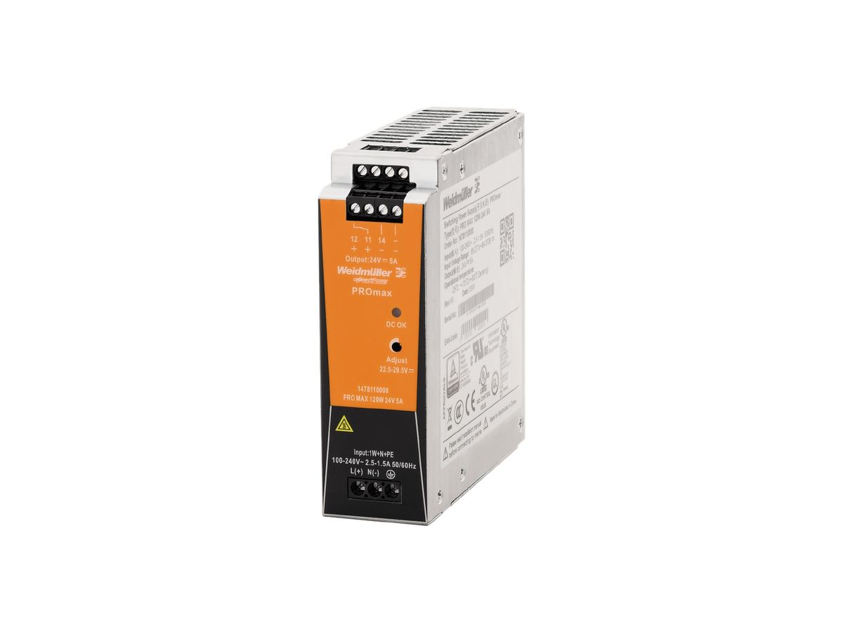 Schaltnetzgerät Weidmüller Connect Power PRO MAX 120W 12V 10A